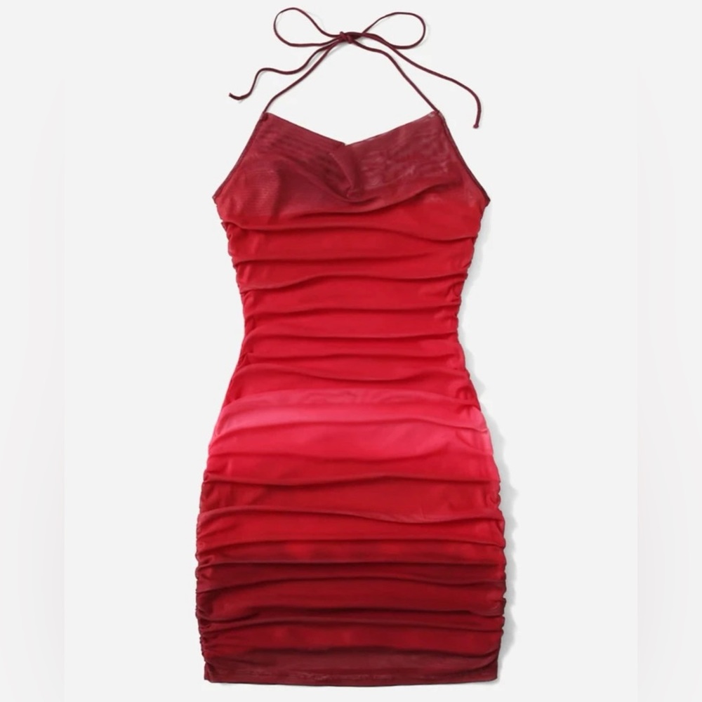 Ombre Red Dress